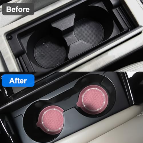 Bling Car Cup Holder Coaster 4 Pack Rhinestone