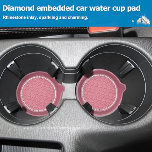Bling Car Cup Holder Coaster 4 Pack Rhinestone