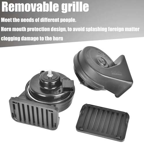 12V Loud Snail Horn Kit for Toyota: Upgraded Grille