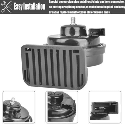 12V Loud Snail Horn Kit for Toyota: Upgraded Grille