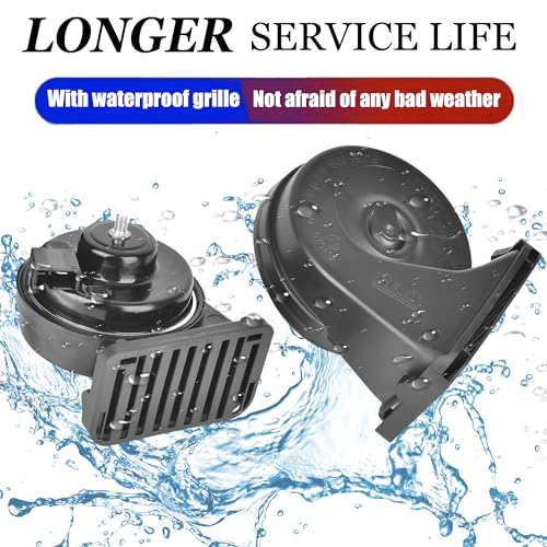 12V Loud Snail Horn Kit for Toyota: Upgraded Grille