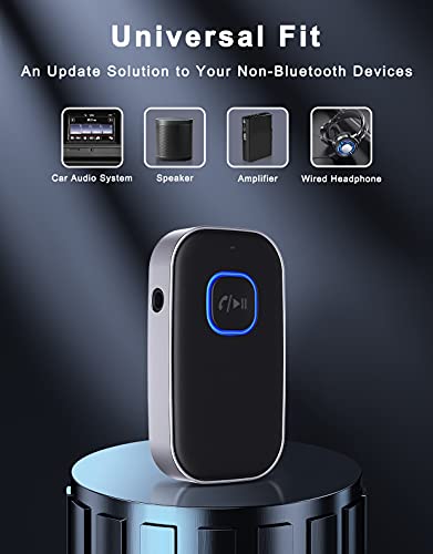 COMSOON Wireless Bluetooth Car Adapter with Noise Cancelling