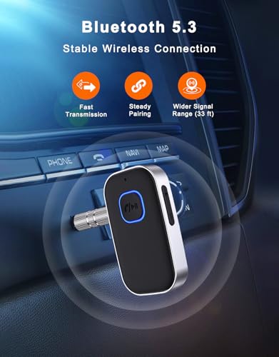 COMSOON Wireless Bluetooth Car Adapter with Noise Cancelling