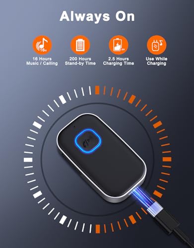 COMSOON Wireless Bluetooth Car Adapter with Noise Cancelling