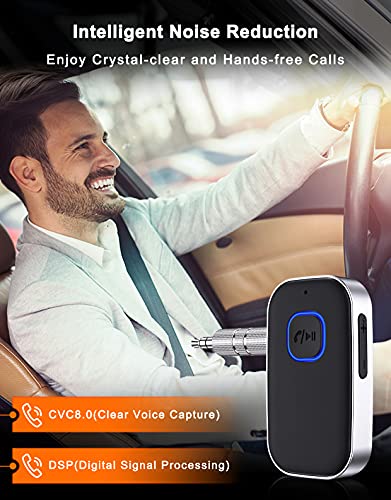 COMSOON Wireless Bluetooth Car Adapter with Noise Cancelling