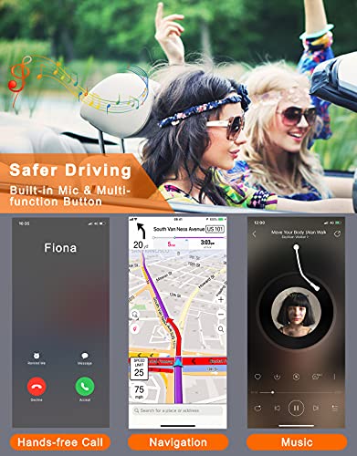 COMSOON Wireless Bluetooth Car Adapter with Noise Cancelling