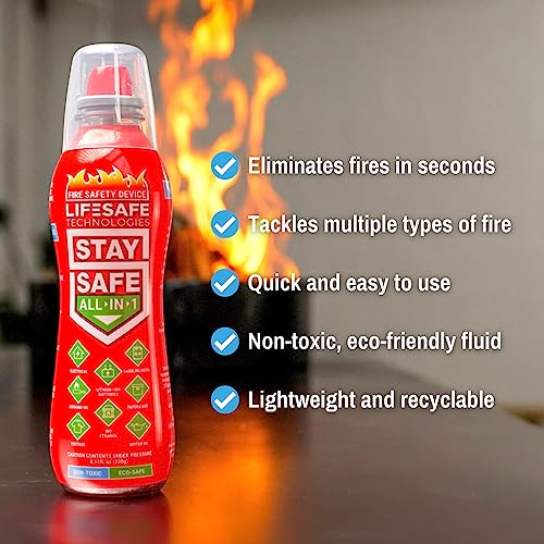 Compact All-in-1 Fire Extinguisher | Versatile, Tackles 10 Fires