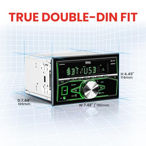 BOSS 820BRGB Car Stereo - Bluetooth, USB, AUX
