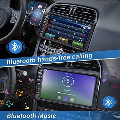 7" Bluetooth Double Din Car Stereo with Backup Camera