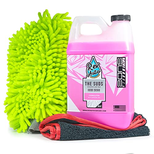 Rev Auto's Wash and Wax Car Kit - 64 oz