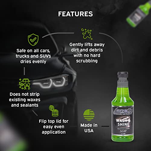 LANE'S Car Soap - High Foaming Gentle Formula