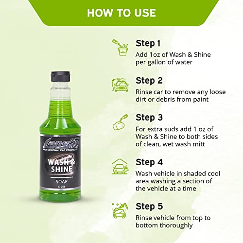 LANE'S Car Soap - High Foaming Gentle Formula