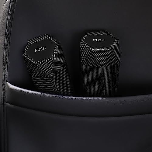 2 Pack Car Trash Cans with Diamond Design