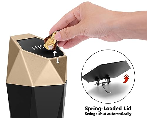 Ginsco Mini Car Trash Can with Lid, Accessories