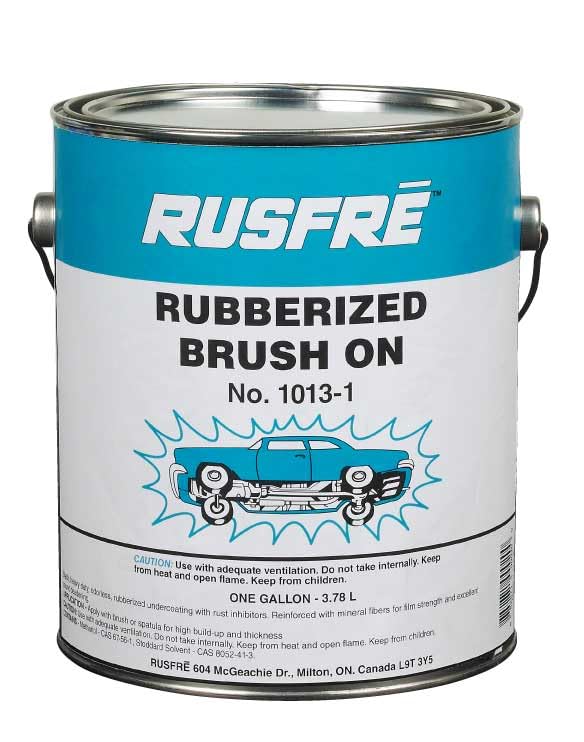Rusfre RUS-1013 Rubberized Undercoating, 1-gal, black