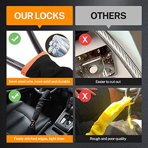 Anti-Theft Steering Wheel Lock for Car & SUV