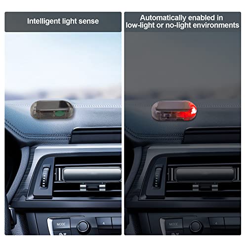 Shudyear Solar Power Simulated Dummy Car Alarm Lamp