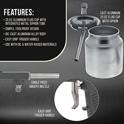 Air Undercoating Spray Gun for Truck Bed Liner