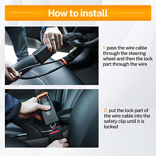 Anti-Theft Steering Wheel Lock for Car & SUV