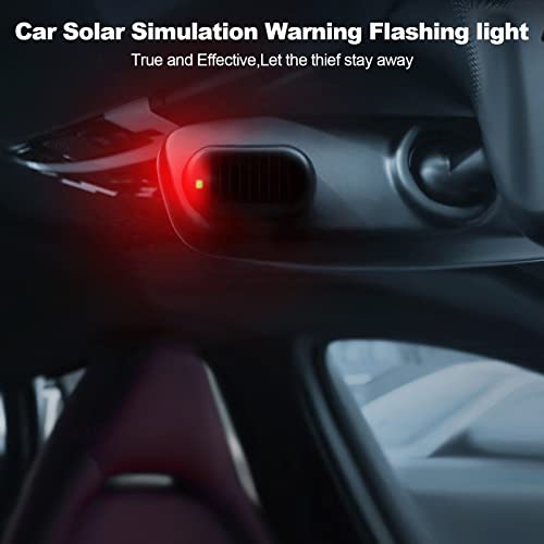 Shudyear Solar Power Simulated Dummy Car Alarm Lamp