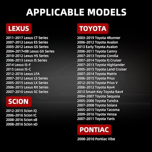 Toyota Scion Lexus TPMS Sensor for Camry Rav4