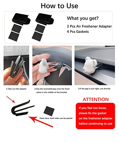 Tesla Model 3 & Y Air Freshener Holder Set