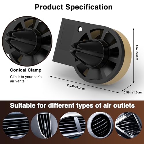 Vinyl Album Cover Car Vent Air Freshener Clips