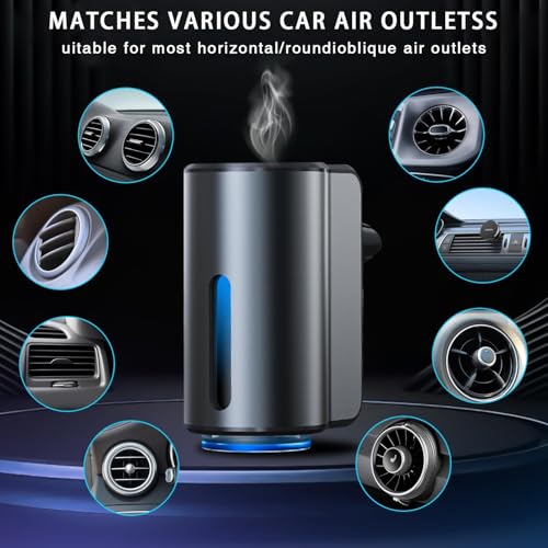 Adjustable Smart Car Air Freshener with Rechargeable Aroma