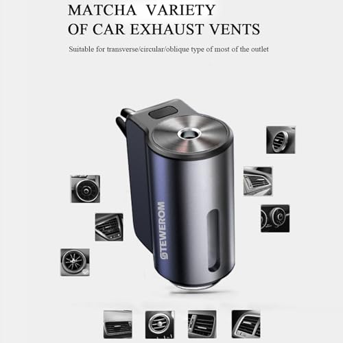 Adjustable Smart Car Air Freshener with Rechargeable Aroma