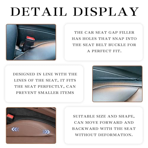 Universal 2 Pack Car Seat Gap Fillers Blocker