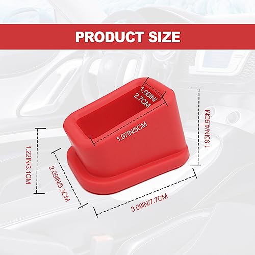 Seat Belt Holder for Rear Seats, Child-Friendly, Red