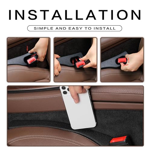Universal 2 Pack Car Seat Gap Fillers Blocker