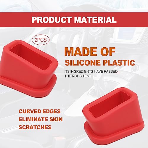 Seat Belt Holder for Rear Seats, Child-Friendly, Red