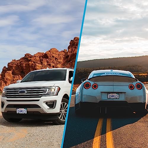 Black Stainless Steel License Plate Frames for US Vehicles