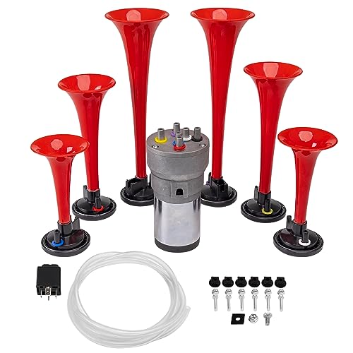 Car Godfather Musical Air Horns - Red