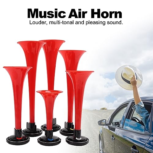 Car Godfather Musical Air Horns - Red