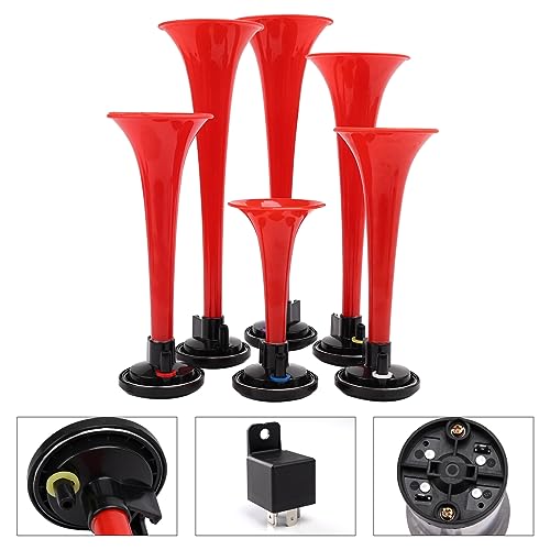 Car Godfather Musical Air Horns - Red