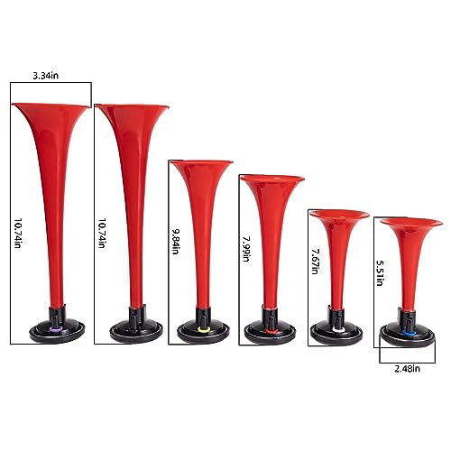 Car Godfather Musical Air Horns - Red