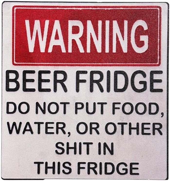 Funny Beer Fridge Warning Sticker for Cars