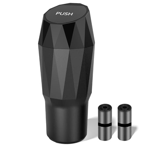 Leakproof Car Trash Can with Lid, 800ML Black