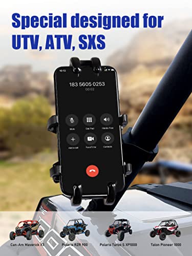 Aluminum Alloy UTV Phone Holder with 360° Rotation
