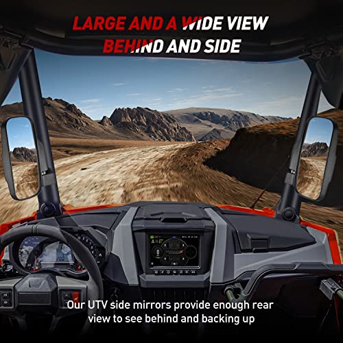 Universal UTV Side Mirrors for 1.6"-2" Roll Cage