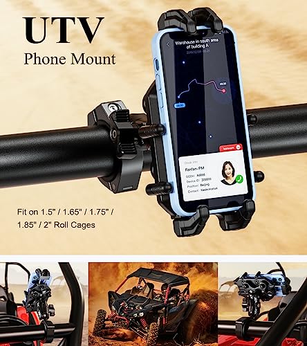 Heavy-Duty Anti-Theft UTV Phone Mount with Secure Lock