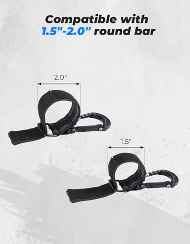 KEMIMOTO UTV Helmet Hanger Hooks, Fits 1.5"-2.0" Tubes