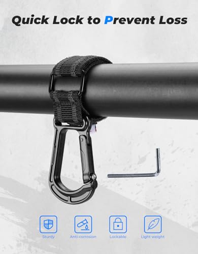 KEMIMOTO UTV Helmet Hanger Hooks, Fits 1.5"-2.0" Tubes