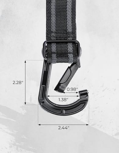 KEMIMOTO UTV Helmet Hanger Hooks, Fits 1.5"-2.0" Tubes