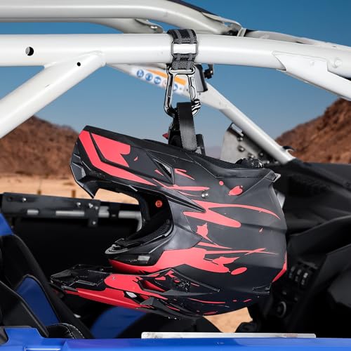 KEMIMOTO UTV Helmet Hanger Hooks, Fits 1.5"-2.0" Tubes