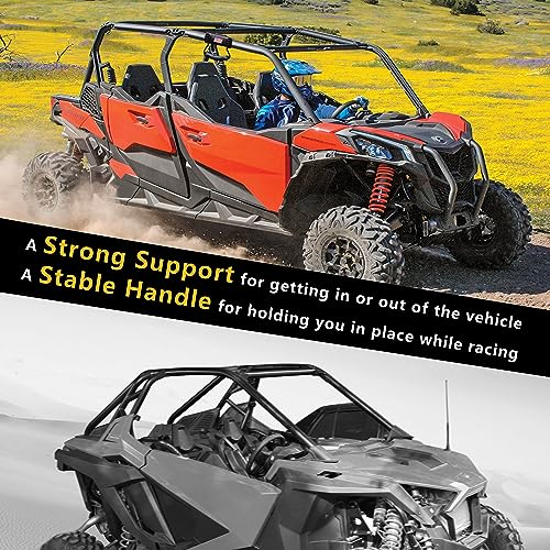 UTV ATV Roll Bar Grab Handles with US Flag