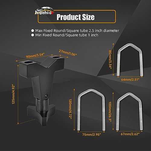 Aluminum High Lift Jack Tube Mount for Car Accessories
