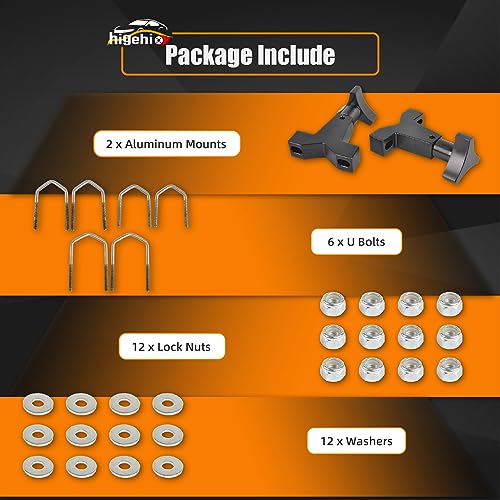 Aluminum High Lift Jack Tube Mount for Car Accessories